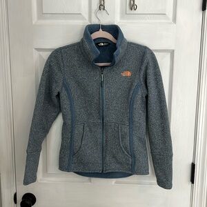 The North Face Women’s Full Zip Fleece Jacket with Pockets, Blue, Size XS